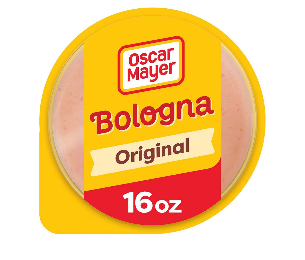 Oscar Mayer Bologna deli lunch meat 16 oz package close-up