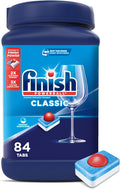Finish Classic Dishwasher Pods box with 84 detergent pods for grease-fighting dishwasher cleaning