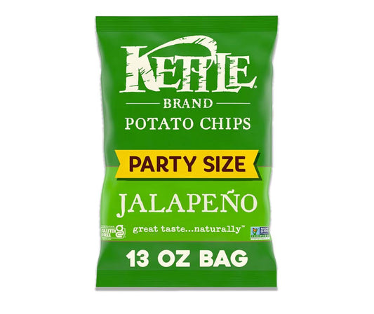 Kettle Brand Potato Chips Jalapeno Kettle Chips Party Size 13 Oz bag