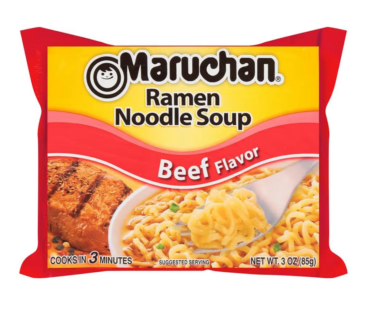 Maruchan Ramen Beef Noodle Soup 3 oz cup