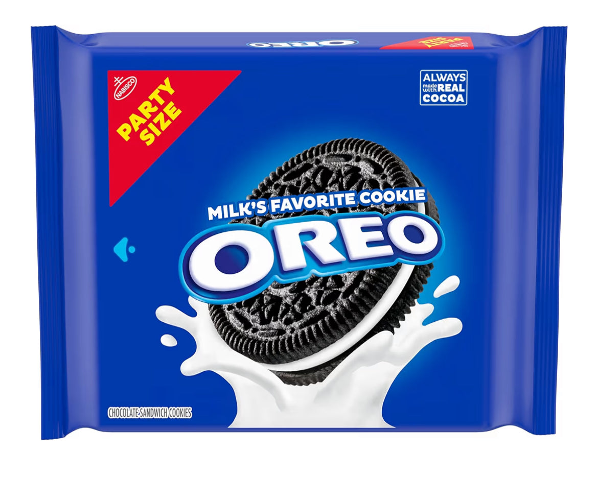OREO Chocolate Sandwich Cookies party size resealable package 24.16 oz