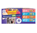 Purina Friskies Seafood & Chicken Pate Favorites Variety Pack Wet Cat Food, 5.5-oz can, case of 48