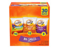 Goldfish Crackers Big Smiles Variety Pack with Cheddar, Colors, and Pretzels snack packs, 30 count box