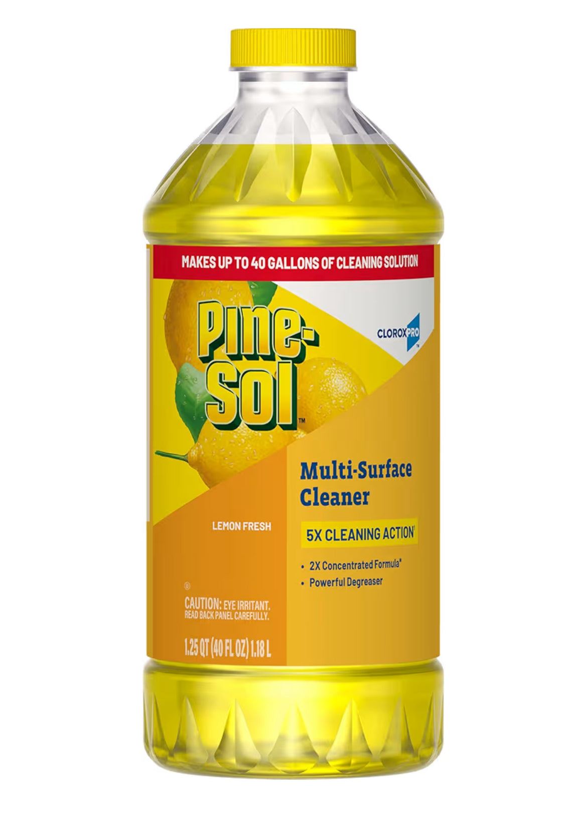 CloroxPro Pine-Sol Multi-Surface Cleaner lemon fresh 40 oz bottle