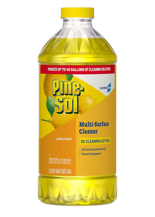 CloroxPro Pine-Sol Multi-Surface Cleaner lemon fresh 40 oz bottle