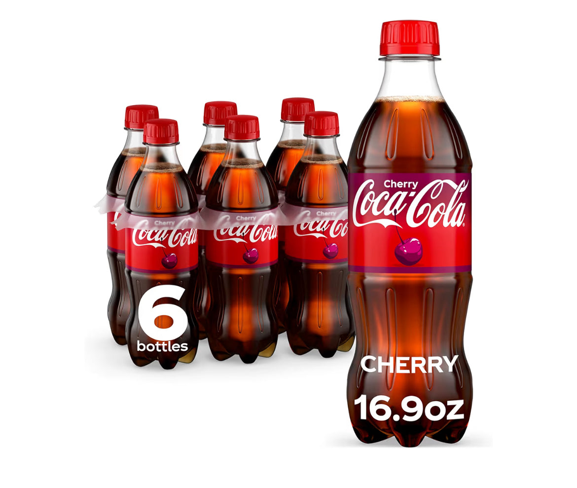 Coca-Cola Cherry 16.9 fl oz 6 pack soda bottles