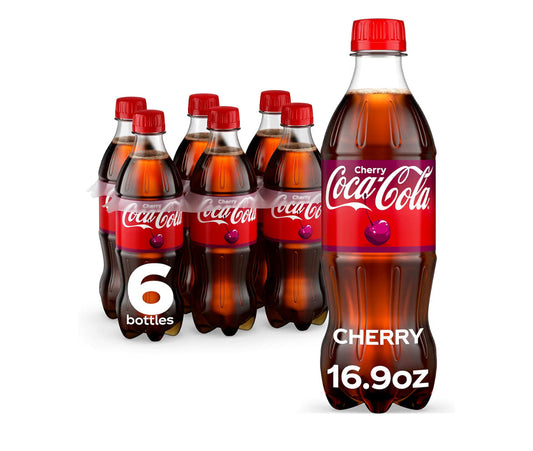 Coca-Cola Cherry 16.9 fl oz 6 pack soda bottles