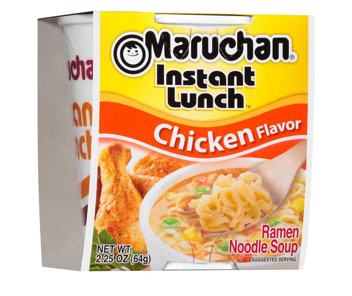 Maruchan Instant Lunch Chicken 2.25 oz cup noodles packaging