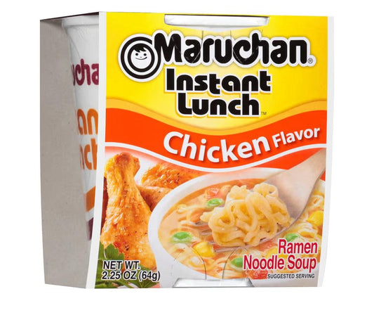 Maruchan Instant Lunch Chicken 2.25 oz cup noodles packaging