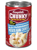 Campbell's Chunky Old Fashioned Potato Ham Chowder 18.8 oz can with potatoes and ham soup