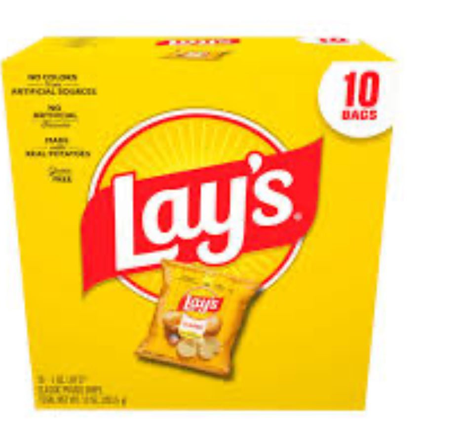 Frito Lay's Classic Potato Chips 1 oz bags 10 count pack