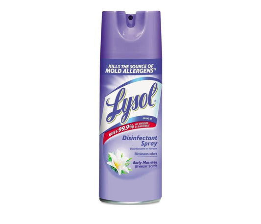 Lysol Disinfectant Spray Early Morning Breeze 12.5 oz canister on white background