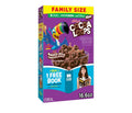 Kellogg's Cocoa Loops family size box of chocolatey whole grain breakfast cereal with fiber and vitamins