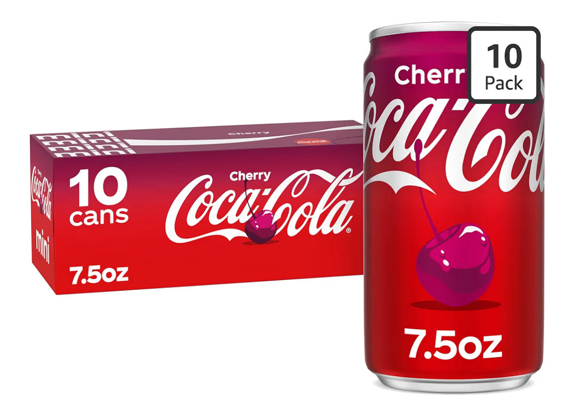 Coca-Cola Cherry 7.5 fl oz can on white background