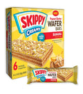 SKIPPY Creamy Peanut Butter Banana Wafer Bars with Real Fruit and Oats in 7.8 oz box