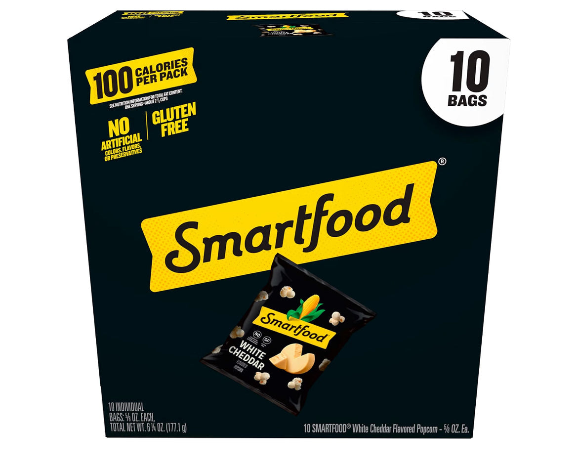 Frito-Lay Smartfood Popcorn White Cheddar 0.625 oz 10 count pack