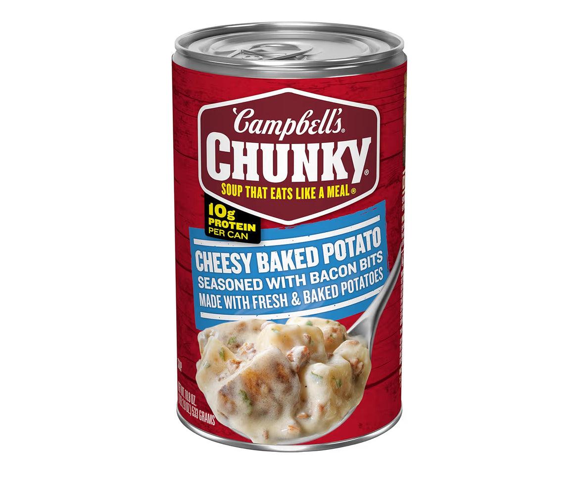 Campbell’s Chunky Soup baked potato cheddar bacon bits 18.8 oz can