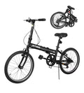 Betterland 20 inch Folding Bike, Foldable Bicycle for Adults with 7 Speed Derailleur, Lightweight Collapsible Bicycle for City Commuting, Fold Up Bike Men Women Teenagers
