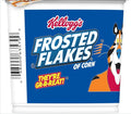 Frosted Flakes Cold Breakfast Cereal Cup, 8 Vitamins and Minerals, Kids Snacks, Original, 2.1oz Cup
