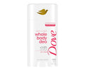 Dove Whole Body Deo Aluminum Free Anti-Chafe Deodorant Stick for Women Berry Blush 2.4 oz