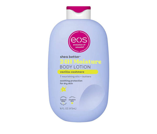eos Shea Better Body Lotion Vanilla Cashmere 16oz bottle fresh natural shea vegan moisturizing lotion