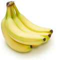 Organic banana bunch of 4 to 5 ripe bananas with Dole branding