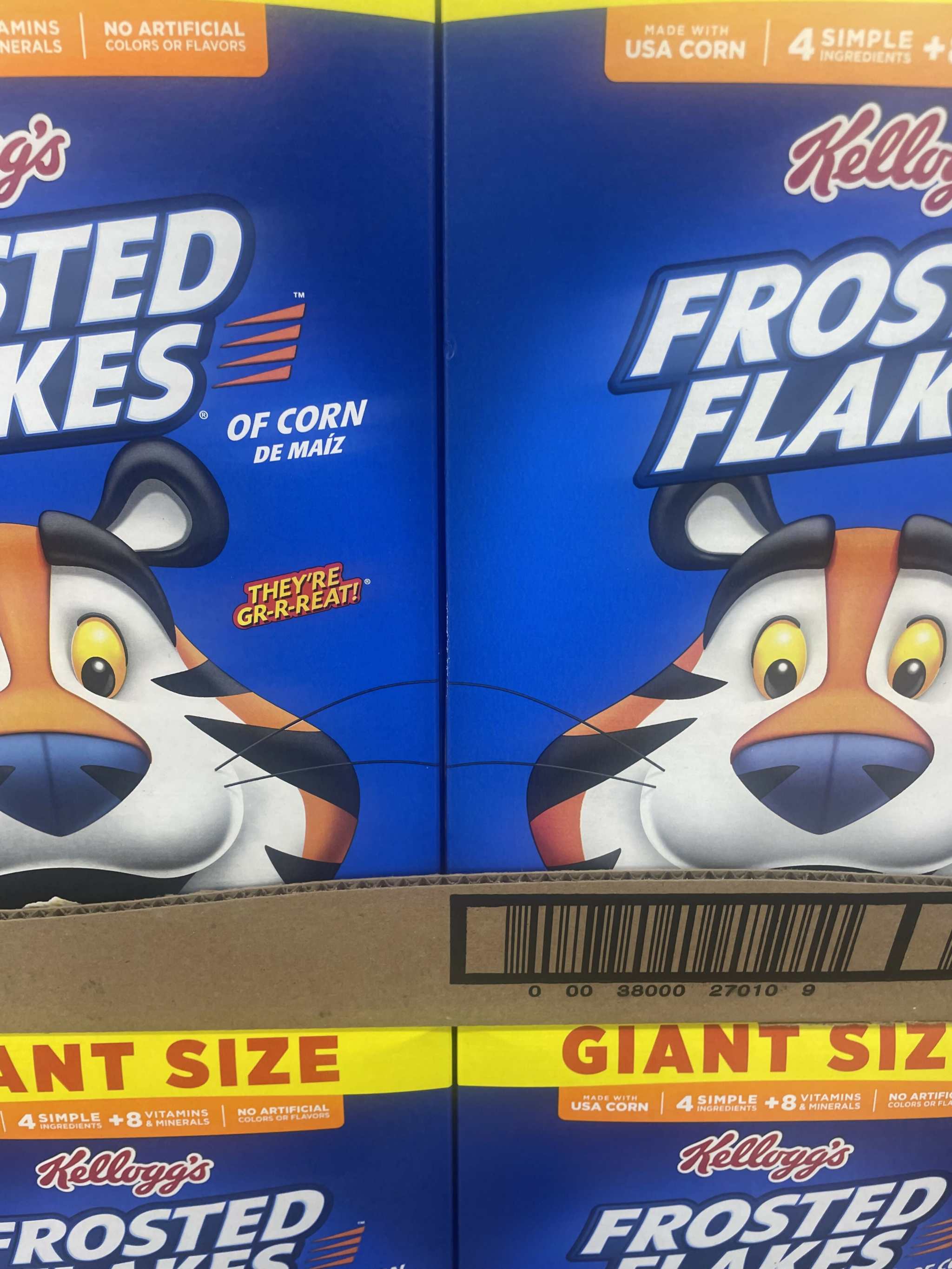 Kellogg's Frosted Flakes Breakfast Cereal, Fat Free, Giant Size, 28.5 oz